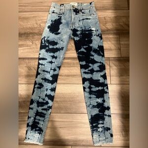 Women's Tie-Dye Skinny Jeans - Blue